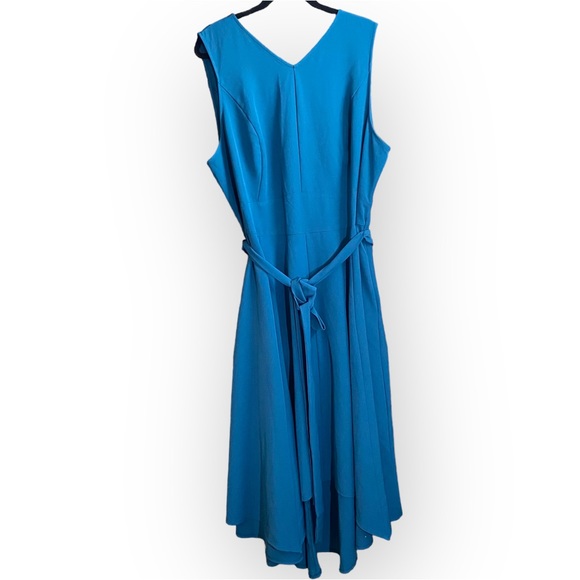 Lane Bryant Sleeveless High Low Teal Blue Dress Plus Size 22 - Picture 2 of 12